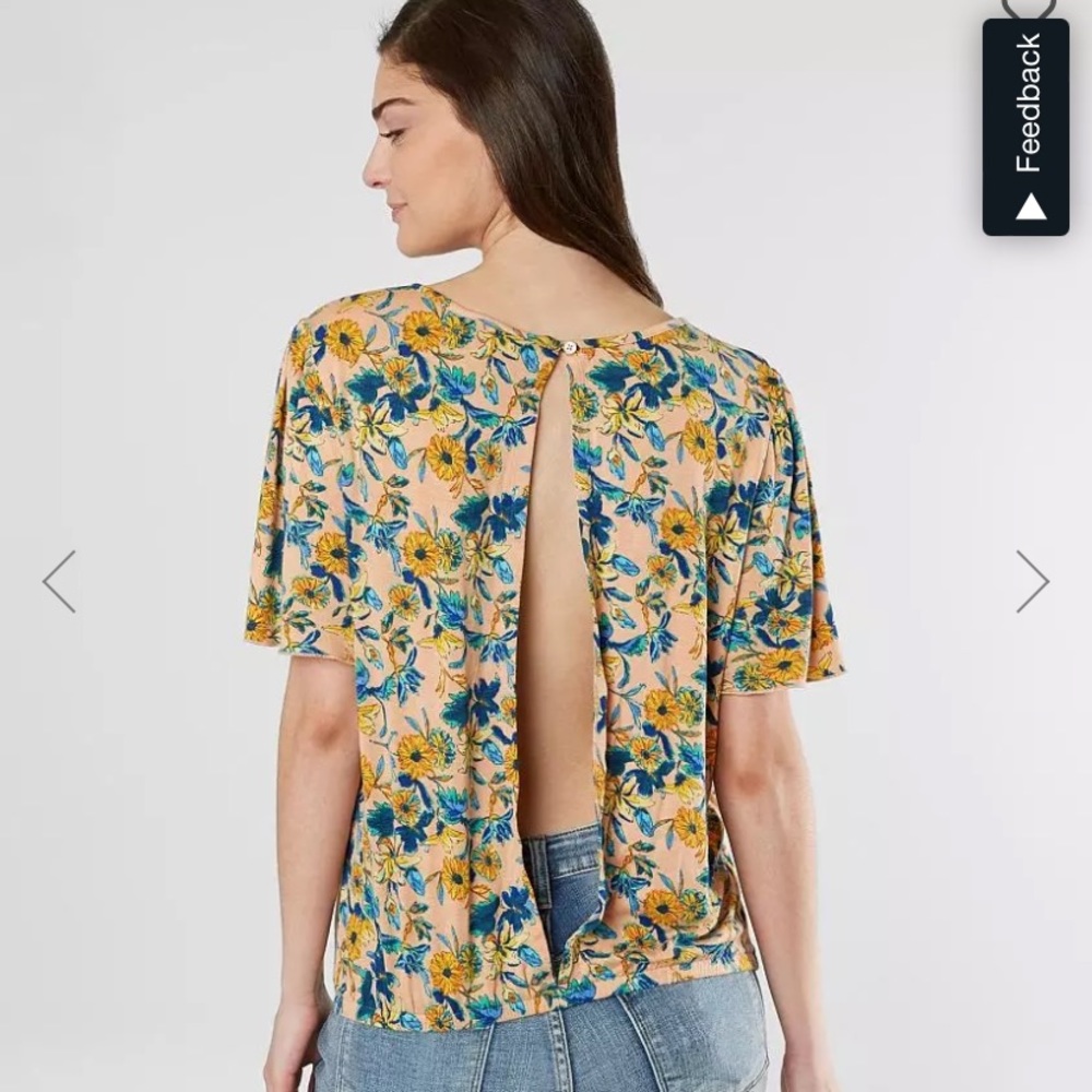 Open back shirt from Buckle